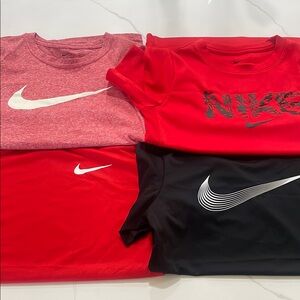 Nike Red and Black Short Sleeve Tees